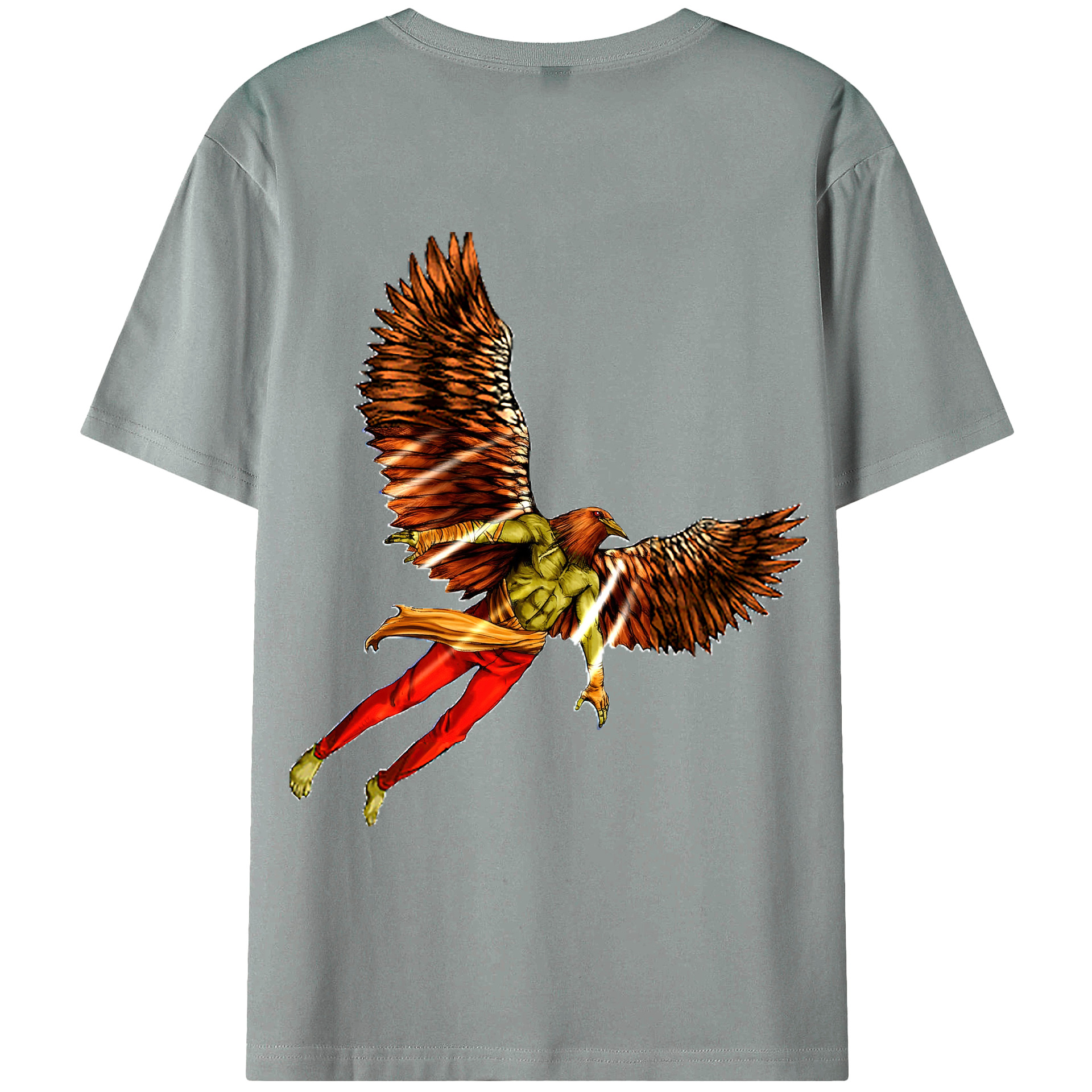 （画像用） 遊☆戯☆王 Yu-Gi-Oh! 綿100％ メンズ半袖Tシャツ（バックプリント） 通気性